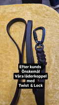 Läderkoppel med Twist & Lock Hake | Premium Läder