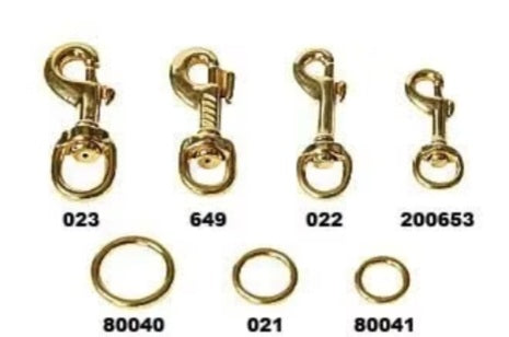 1,0m Mässinghake läderkoppel